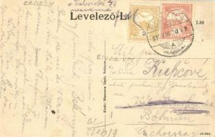 1916 Belényes, Beius; Városi szálloda, M. kir. postahivatal. Süssmann Lázár kiadása / hotel, post of...