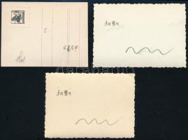 1931 Zeppelin Budapesten, fotó, 7 db, 6×8 és 8×11 cm / Zeppelin over Budapest, 7 photos