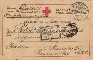 1919 Vöröskeresztes tábori postai levelezőlap / WWI Red Cross field postcard (EK)
