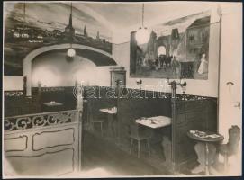 Magyarországi, budapesti sörözők, 21 db fotó, 12×17 és 17×24 cm közötti méretekben