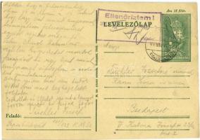 1944 Tüchler József zsidó 101/333 KMSZ (közérdekű munkaszolgálatos) levele feleségének a Sepsibükszádi munkatáborból / WWII Letter from a Jewish labor serviceman to his wife sent from the labor camp of Bixad. Judaica (EK)