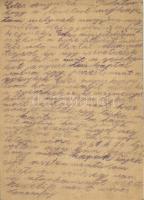 1935 Schvarcz Dávid zsidó KMSZ (közérdekű munkaszolgálatos) levele édesanyjának Schvarcz Dávidnénak ...