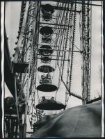 cca 1970-1980 Budapest, Vidámpark, 17 db fotó, 18×22 cm