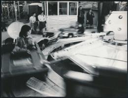 cca 1970-1980 Budapest, Vidámpark, 17 db fotó, 18×22 cm
