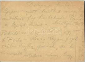 1940 Pfeifer György zsidó 201/29 KMSZ (közérdekű munkaszolgálatos) levele édesapjának Pfeifer Lajosn...