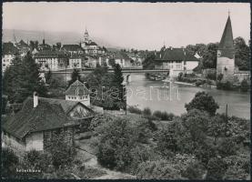 1954 Solothurn, Svájc, az Aranycsapat játékosainak aláírása, Lantos, Titkos, Puskás, Buzánszky, Lórá...