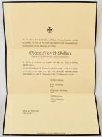 1939-1942 II. világháborúban harcolt  és elesett Wehrmacht  őrvezető (Obergefreite) irat és katonai ...