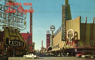 1965 Las Vegas, Nevada, Glitter Gulch, Golden Nugget Gambling Hall, Lucky Casino, The Mint, Horseshoe Casino (EK)