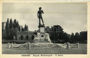 Firenze, Florence; Piazzale Michelangiolo, Il David / square, statue