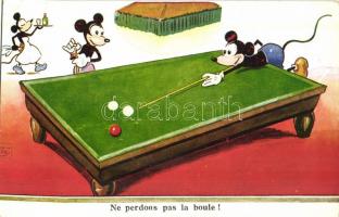 Ne perdons pas la boule! / Micky Mouse playing billiards (EK)