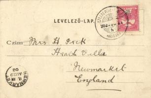 1902 Budapest XIII. Margitszigeti részlet. Divald Károly 54. sz