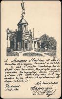 1953 Hajós Alfréd (1878-1955) olimpiai bajnok kézírásos lapja aláírásával, és fejléces levélborítékj...