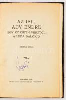Ady Endréről szóló könyvek és nyomtatványok gyűjteménye, 14 kötet:

Szenes Béla: Az ifjú Ady Endre...