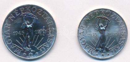 1970. 50Ft Ag + 100Ft Ag "Felszabadulás" pár T:BU
Adamo EM36, EM37