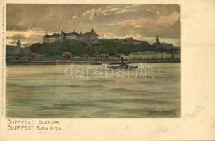 Budapest I. Budavár. Kuenstlerpostkarte No. 2306. von Ottmar Zieher, litho s: Raoul Frank