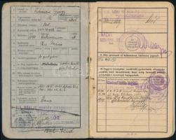 cca 1920-1940 Fehérvári/Frank György tüzér iratai: igazolások, igazolványok, stb., összesen 11 db