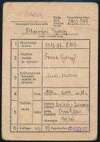 cca 1920-1940 Fehérvári/Frank György tüzér iratai: igazolások, igazolványok, stb., összesen 11 db