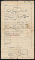 cca 1920-1940 Fehérvári/Frank György tüzér iratai: igazolások, igazolványok, stb., összesen 11 db