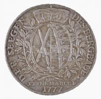 Német Államok / Szászország 1777EDC Tallér Ag "III. Frigyes Ágost" (27,93g) T:1-,2 / Germa...