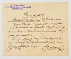 cca 1900-1920 Kopácsy József százados különféle iratai: kinevezések, igazolások, stb., érdekes anyag...