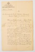 cca 1900-1920 Kopácsy József százados különféle iratai: kinevezések, igazolások, stb., érdekes anyag...