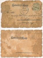 Budapest anno 1650 és 1750 - 6 db képeslap / 6 pre-1900 postcards