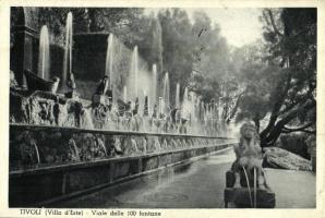 1937 Tivoli, Villa dEste, Viale delle 100 fontane / villa, garden, fountains