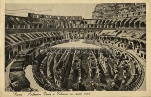 1930 Rome, Roma; Anfiteatro Flavio o Colosseo coi nuovi scavi / Colosseum with new excavations (Rb)