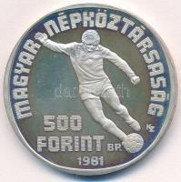 1981. 500Ft Ag "Labdarúgó Világbajnokság 1982"  T:1- (eredetileg PP) Adamo EM65