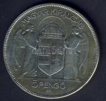 1930. 5P Ag "Horthy jobbra" T:3
