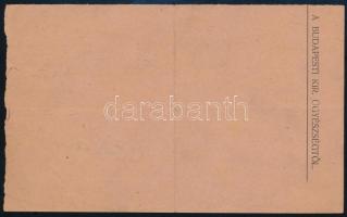 1919 Kézzel írt államügyészségi belépési engedély a Lenin-fiúk tárgyalására, főhadnagy-hadbíró részé...