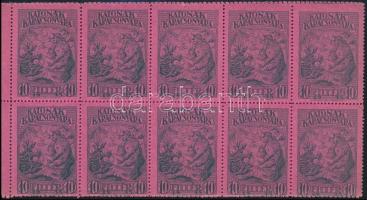 1915 Katonák karácsonyára 10f 100 darabos segélybélyegfüzet, magyar nyelvű / stamp booklet