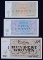 Német Harmadik Birodalom / Cseh-Morva Protektorátus / Theresienstadt gettó 1943. január 1. 5K + 10K ...