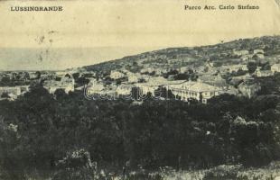 1912 Veli Losinj, Lussingrande; Parco Arc. Carlo Stefano / general view, park (tear)