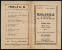 Apró kották 1.: Munkás-induló (La Marseillaise), magyar és francia szöveggel, Bp., Muzsikaszó, 4 p
