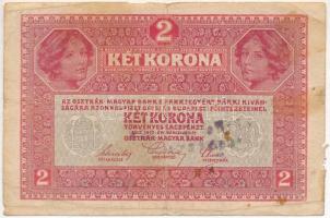 1917. 2K sorozatszám előtt "A", rajta olvashatatlan felülbélyegzés T:III-
Adamo K6/1