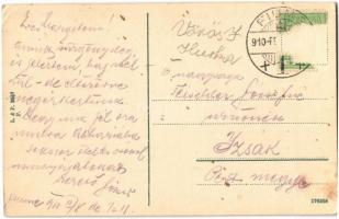 1910 Fiume, Rijeka; port view with steamships  (EK)