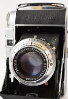 cca 1951 Franka Solida III 6x6-os fényképezőgép, Schneider-Kreuznach Radionar 80mm f/2.9 objektívvel...