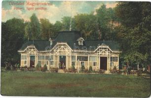 1912 Magyaróvár, Mosonmagyaróvár; Főhercegi ligeti pavilon. Pingitzer Ignác kiadása