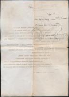 1944 2 db közjegyzői hiteles másolat: a budapesti svéd nagykövetség munkaviszony-igazolása magyar sz...