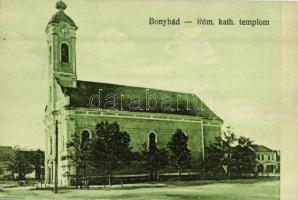 1920 Bonyhád, Római katolikus templom. Kiadja Eicher István (EK)