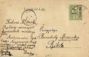 1906 Lébény, Római katolikus templom (épült 1206-ban). Kiadja Natz Márton (felületi sérülés / surfac...