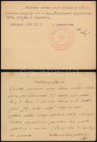 cca 1939-1942 Internált lengyel menekült részére írt levelezőlapok, neki szóló igazolások, kijárási ...