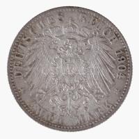 Német Államok / Bréma 1904J 2M Ag (11,12g) T:2 / German States / Bremen 1904J 2 Mark Ag (11,12g) C:X...