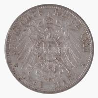 Német Államok / Wurttemberg 1911F 3M Ag "II. Vilmos / Ezüstlakodalom" (16,63g) T:2 / Germa...