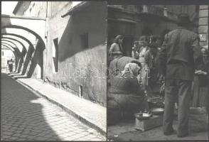 cca 1940 Matheisel József (1908-1961) rozsnyóbányai fotóművész hagyatékából 4 db vintage fotó, az eg...