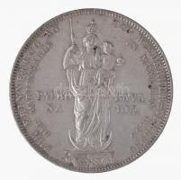 Német Államok / Bajorország 1855 2G Ag "II. Miksa / A Mariensäule helyreállítása" (24,24g)...