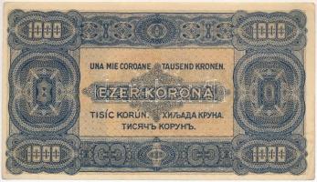 1923. 1000K "Magyar Pénzjegynyomda R.t. Budapest" nyomdahely jelöléssel T:II-