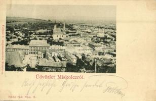 1899 Miskolc, látkép. Kiadja Ferenczi B.