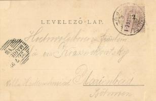 1899 Miskolc, látkép. Kiadja Ferenczi B